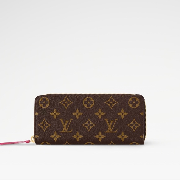 *ORIGINAL WITH BOX* Louis Vuitton Clemence wallet, monogram-fuchsia color - Picture 1 of 6